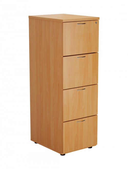 Office Storage Beech Filing Cabinet 4 Drawer TES4FCBE2 by TC - enlarged view