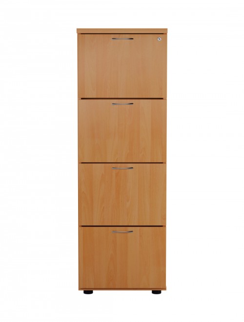 Office Storage Beech Filing Cabinet 4 Drawer TES4FCBE2 by TC - enlarged view