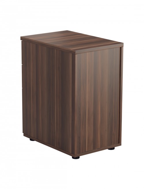 Office Storage Dark Walnut 3 Drawer Desk High Pedestal TESDHP3DW by TC - enlarged view