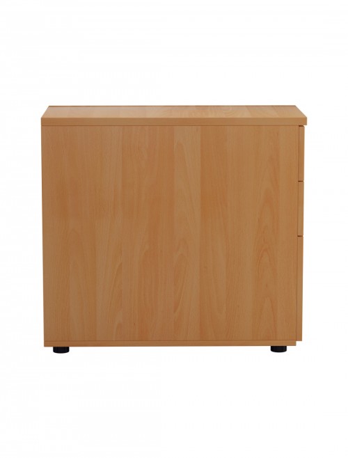 Office Storage Beech 3 Drawer Desk High Pedestal TESDHP3/800BE2 by TC - enlarged view