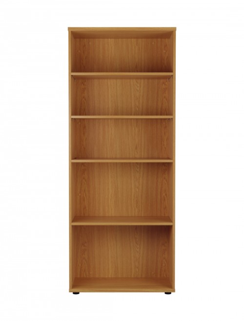 Office Storage 2000mm Tall Office Bookcase Oak WDS2045NO by TC - enlarged view