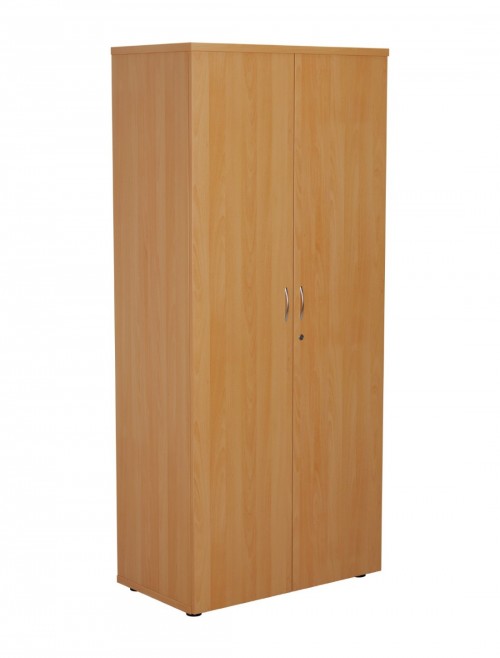 Office Cupboard Beech 1800mm Tall Office Storage Cupboard WDS1845CPBE by TC - enlarged view