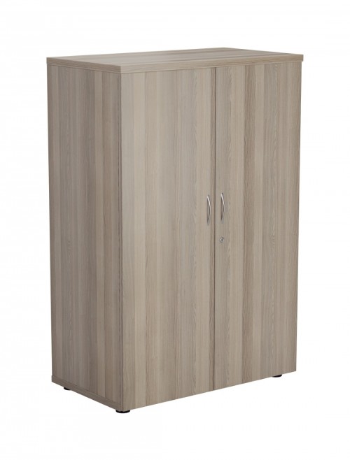 Office Cupboard Grey Oak 1200mm Office Storage Cupboard WDS1245CPGO by TC - enlarged view