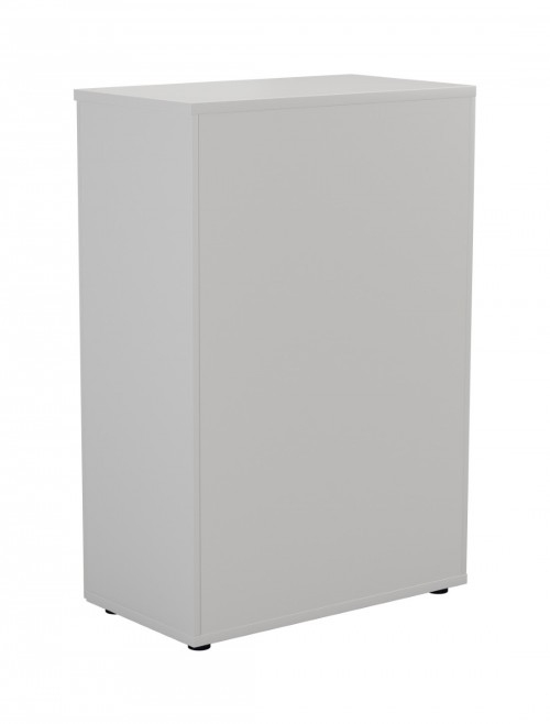 Office Cupboard White 1200mm Office Storage Cupboard WDS1245CPWH by TC - enlarged view