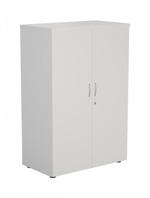 Office Cupboard White 1200mm Office Storage Cupboard WDS1245CPWH by TC - enlarged view