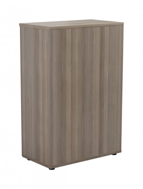 Office Cupboard Grey Oak 1200mm Office Storage Cupboard WDS1245CPGO by TC - enlarged view