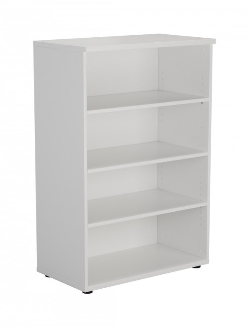 Office Bookcase White 1200mm Office Storage Bookcase WDS1245WH by TC - enlarged view