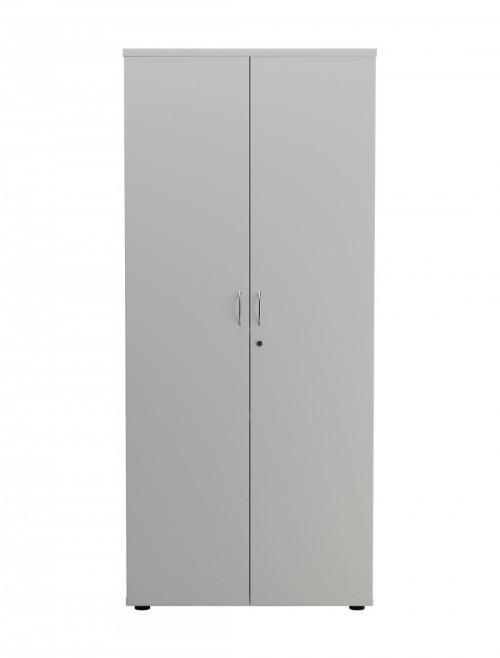 Office Cupboard White 1800mm Tall Office Storage Cupboard WDS1845CPWH by TC - enlarged view