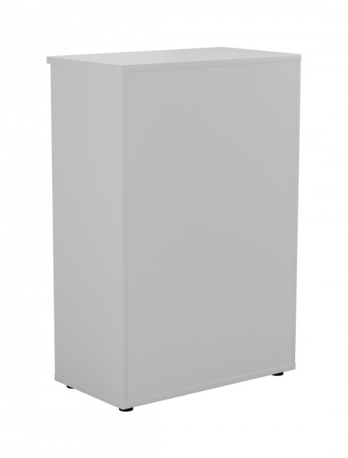 Office Bookcase White 1200mm Office Storage Bookcase WDS1245WH by TC - enlarged view