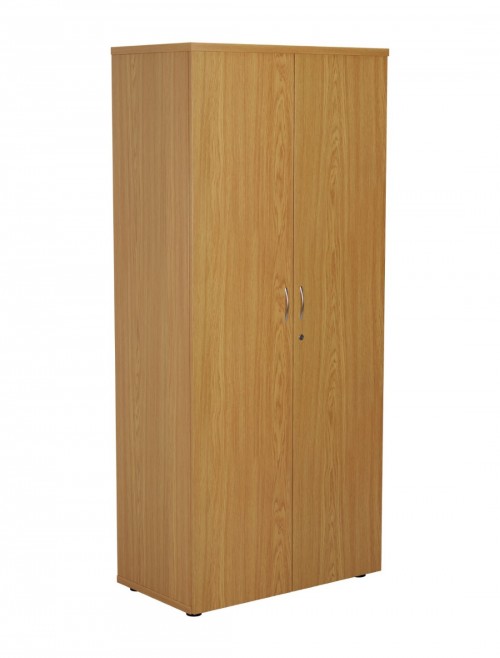 Office Cupboard Oak 1800mm Tall Office Storage Cupboard WDS1845CPNO by TC - enlarged view