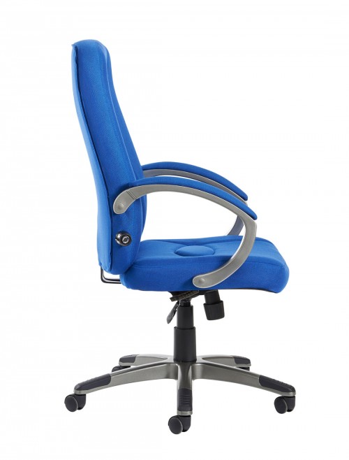 Office Chair Blue Lucca High Back Managers Chair LUC300T1-B by Dams - enlarged view