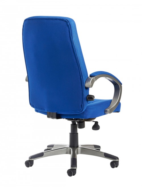 Office Chair Blue Lucca High Back Managers Chair LUC300T1-B by Dams - enlarged view