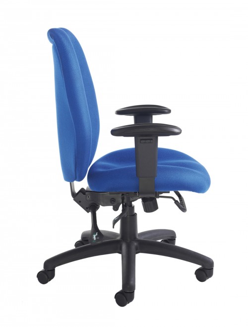 Office Chairs Cornwall Multi-Functional Blue Fabric High Back Operators Chair CWL300K2-B - enlarged view