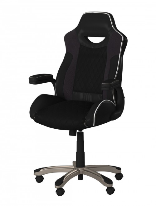 Office Chair Black Silverstone Gaming Chair AOC2282BLK by Alphason - enlarged view