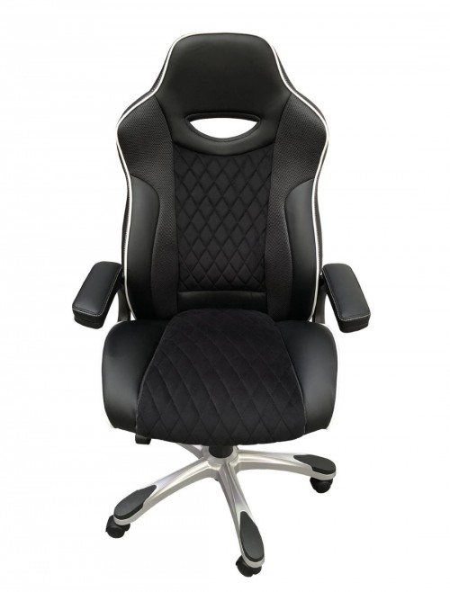 Office Chair Black Silverstone Gaming Chair AOC2282BLK by Alphason - enlarged view