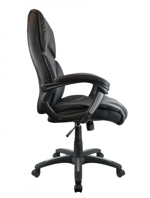 Wellington High Back Executive Office Chair Black BCP/T102/BK - enlarged view