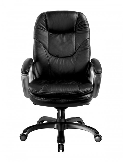 Office Chairs - Kiev Leather Office Chair BCL/U646/LBK - enlarged view