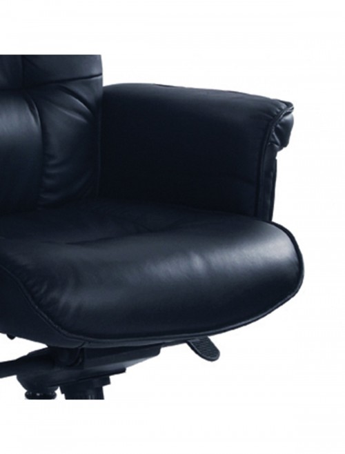 Office Chair Leather Black Hercules Executive Chair 1611ATG/LBK by Eliza Tinsley - enlarged view