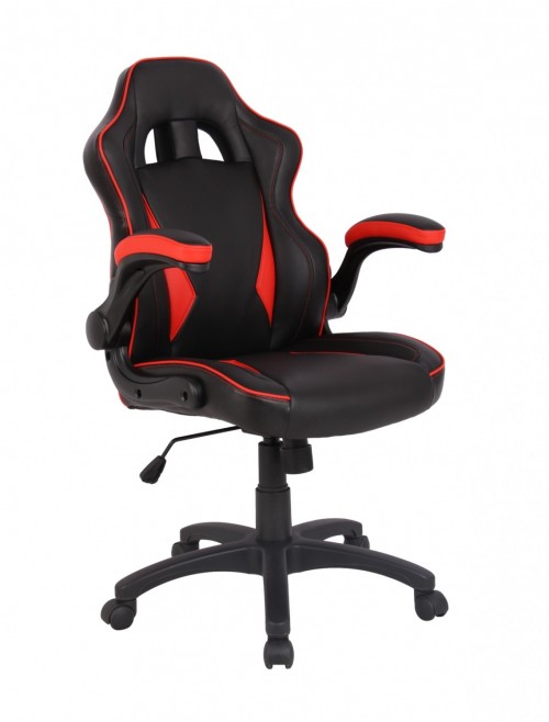 Gaming Chairs Predator Executive Office Chairs Black Red BCP/H600/BK/RD by Eliza Tinsley - enlarged view