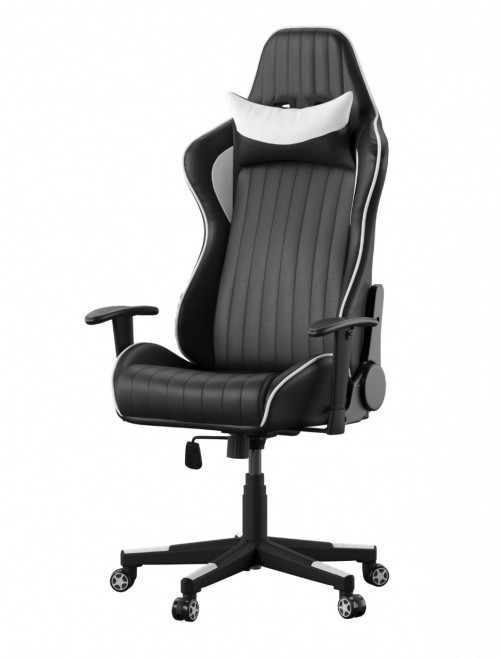 Gaming Chair Senna Racing Chair AOC5126WHI Black White by Alphason - enlarged view