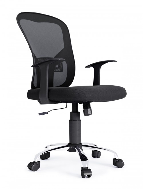 Mesh Office Chair Black Tampa Computer Chair AOC8141BLK by Alphason