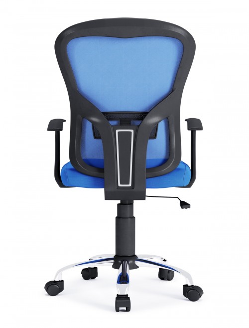 Mesh Office Chair Blue Tampa Computer Chair AOC8141BLU by Alphason - enlarged view