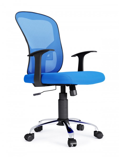 Mesh Office Chair Blue Tampa Computer Chair AOC8141BLU by Alphason