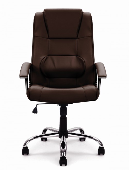 Office Chair Brown Leather Westminster Executive Chair DPA2008ATG/LBW by Eliza Tinsley - enlarged view