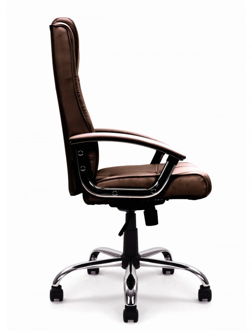 Office Chair Brown Leather Westminster Executive Chair DPA2008ATG/LBW by Eliza Tinsley - enlarged view