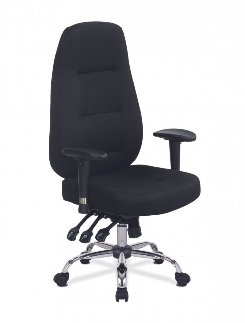 Office Chair Black Babylon 24 Hour Operator Chair BCF/R440/BK by Eliza Tinsley - enlarged view