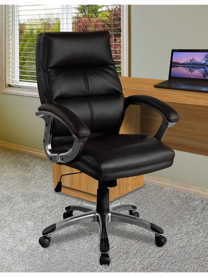 Bcp leather deals swivel recliner chair