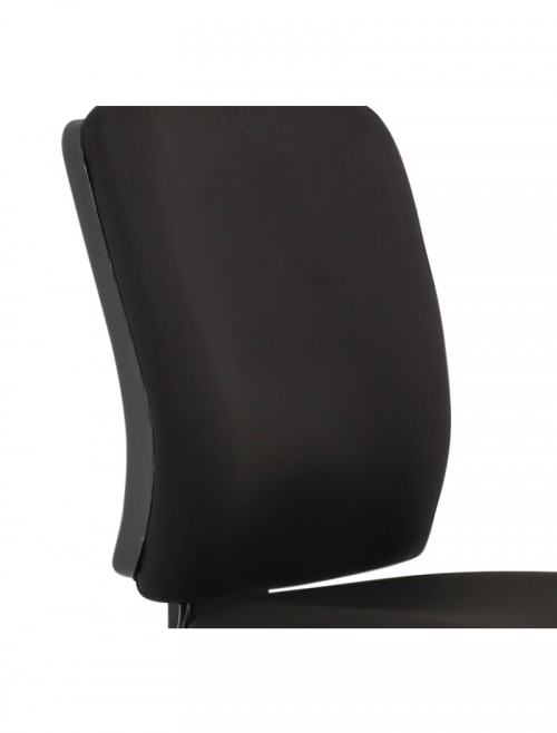 Office Chairs Black Chiro Medium Back Fabric Operator Chair OP000247 by Dynamic - enlarged view