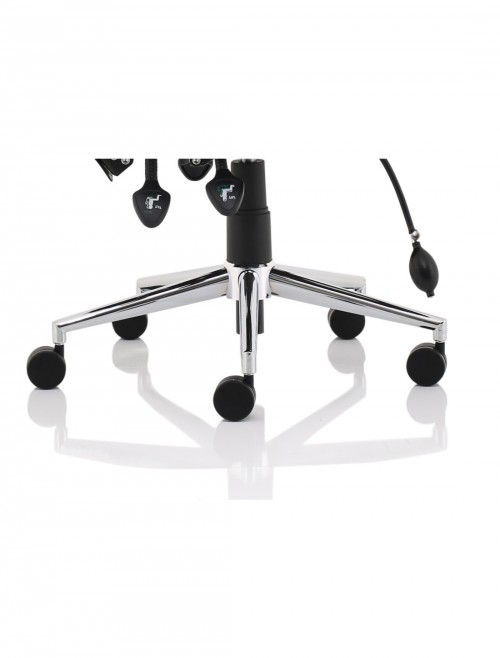 Office Chairs Black Chiro Medium Back Fabric Operator Chair OP000247 by Dynamic - enlarged view