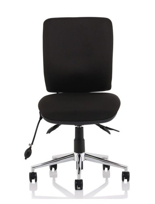 Office Chairs Black Chiro Medium Back Fabric Operator Chair OP000247 by Dynamic - enlarged view