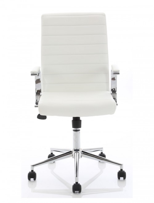 Office Chairs White Bonded Leather Ezra Executive Chair EX000189 by Dynamic - enlarged view