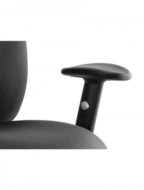 Office Chairs Black Chiro Medium Back Fabric Operator Chair OP000010 by Dynamic - enlarged view