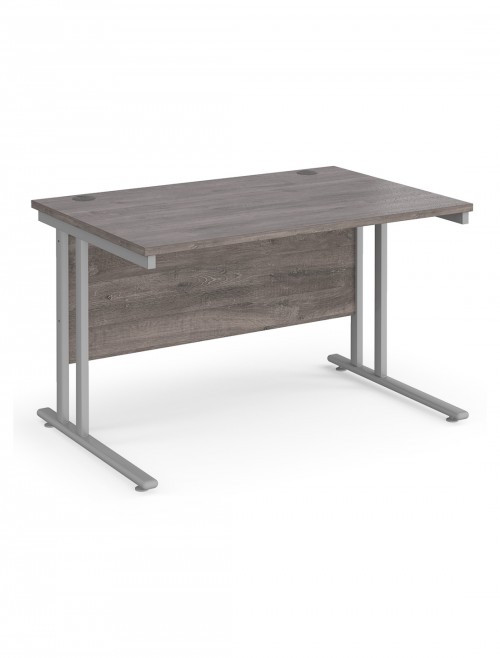 Grey Office Desk 1200mm Maestro and 3 Drawer Storage Pedestal Bundle SBS312GO by Dams - enlarged view