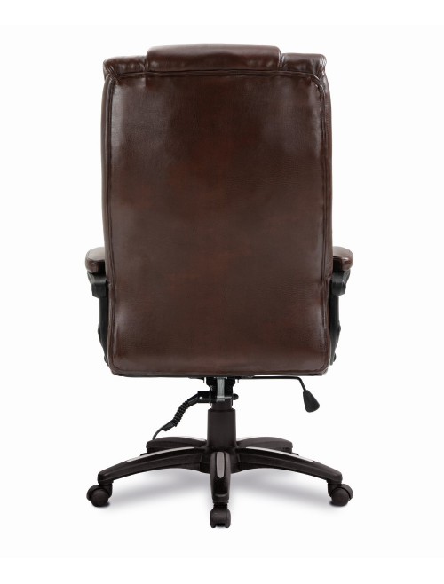 Office Chair Brown Leather Effect Titan Executive Chair BCP/G344/BW by Eliza Tinsley - enlarged view