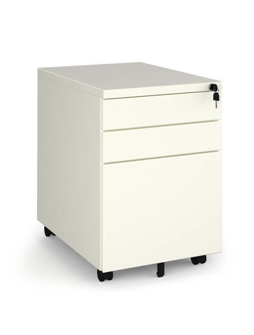 Office Storage - Dams 3 Drawer Mobile Steel Pedestal MP3 - enlarged view