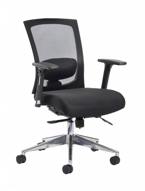 Mesh Office Chair Black Gemini Task Operators Chair GEM301K2 by Dams - enlarged view