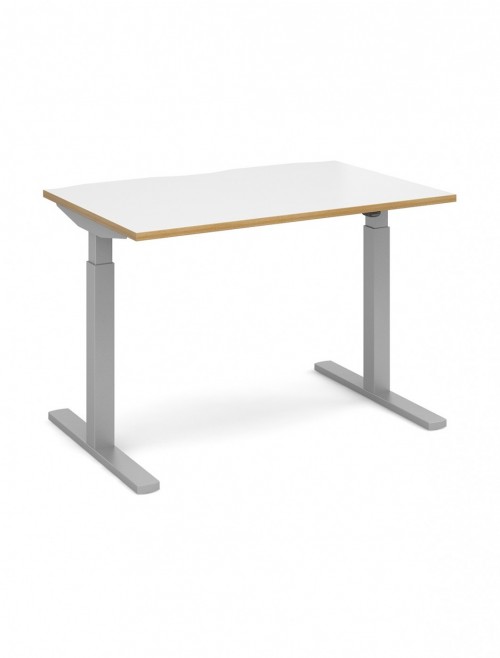 Office Desk 1600mm Elev8 Mono Sit Stand Desk EVM-1600-S-WO - enlarged view