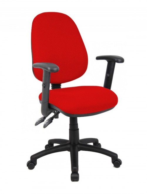 Fabric Office Chair Red Vantage 102 Operator Chair V102-00-R by Dams