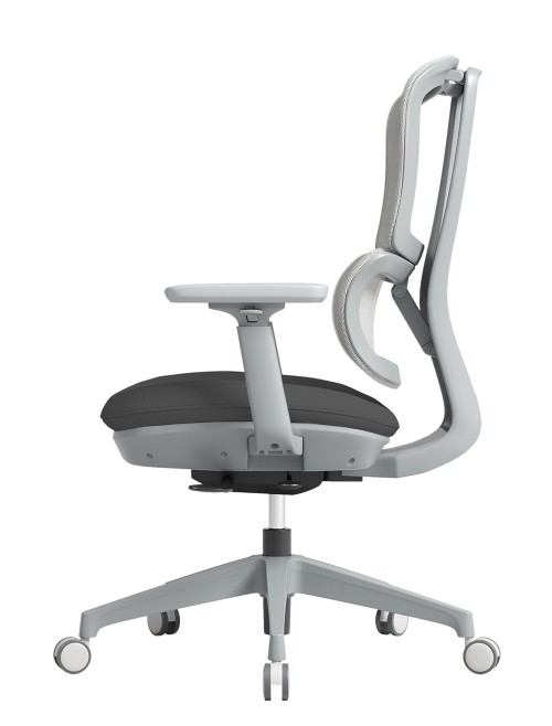 Mesh Office Chair Grey Shelby Operator Chair SHL300K2-G by Dams - enlarged view