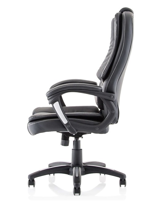 Bonded Leather Office Chair Black Dakota Executive Chair EX000250 by Dynamic - enlarged view