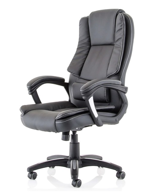 Bonded Leather Office Chair Black Dakota Executive Chair EX000250 by Dynamic - enlarged view