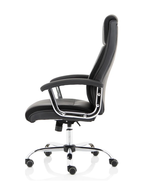 Bonded Leather Office Chair Black Hatley Executive Chair EX000445 by Dynamic - enlarged view