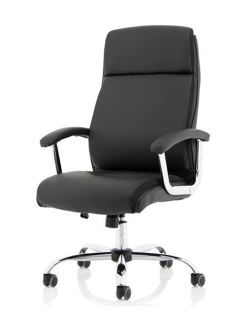 Bonded Leather Office Chair Black Hatley Executive Chair EX000445 by Dynamic