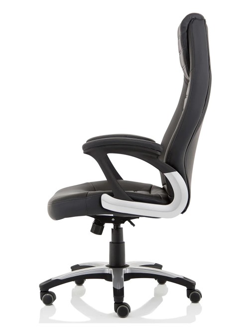 Bonded Leather Office Chair Black Metropolis Executive Chair EX000230 by Dynamic - enlarged view