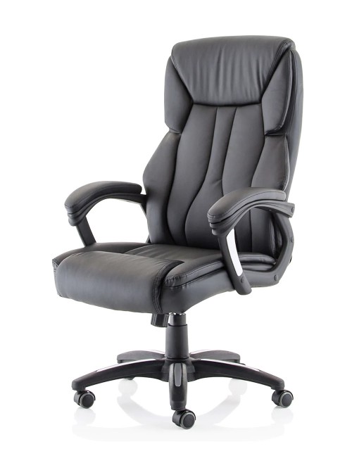 Bonded Leather Office Chair Black Stratford Executive Chair EX000251 by Dynamic - enlarged view