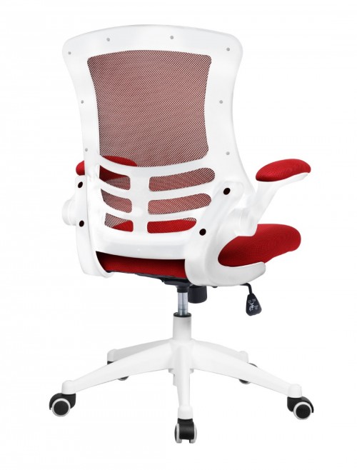 Mesh Office Chair Red Luna Computer Chair BCM/L1302/WH-RD by Eliza Tinsley - enlarged view